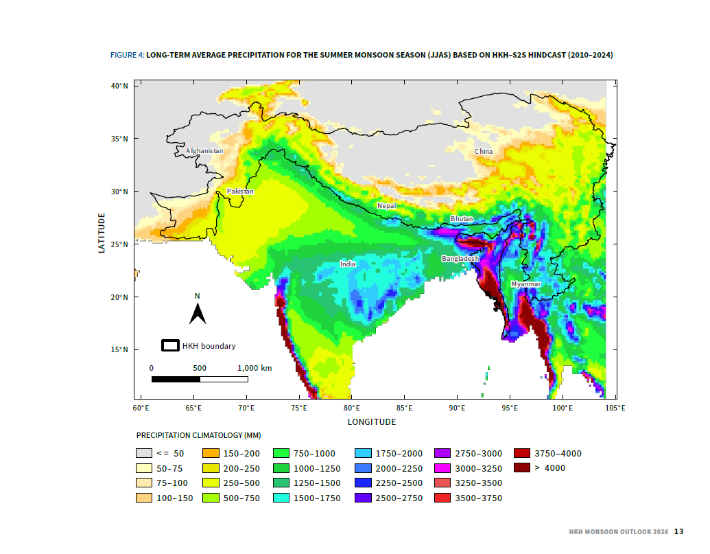 2026年兴都库什-喜马拉雅地区季风展望 趋势图
